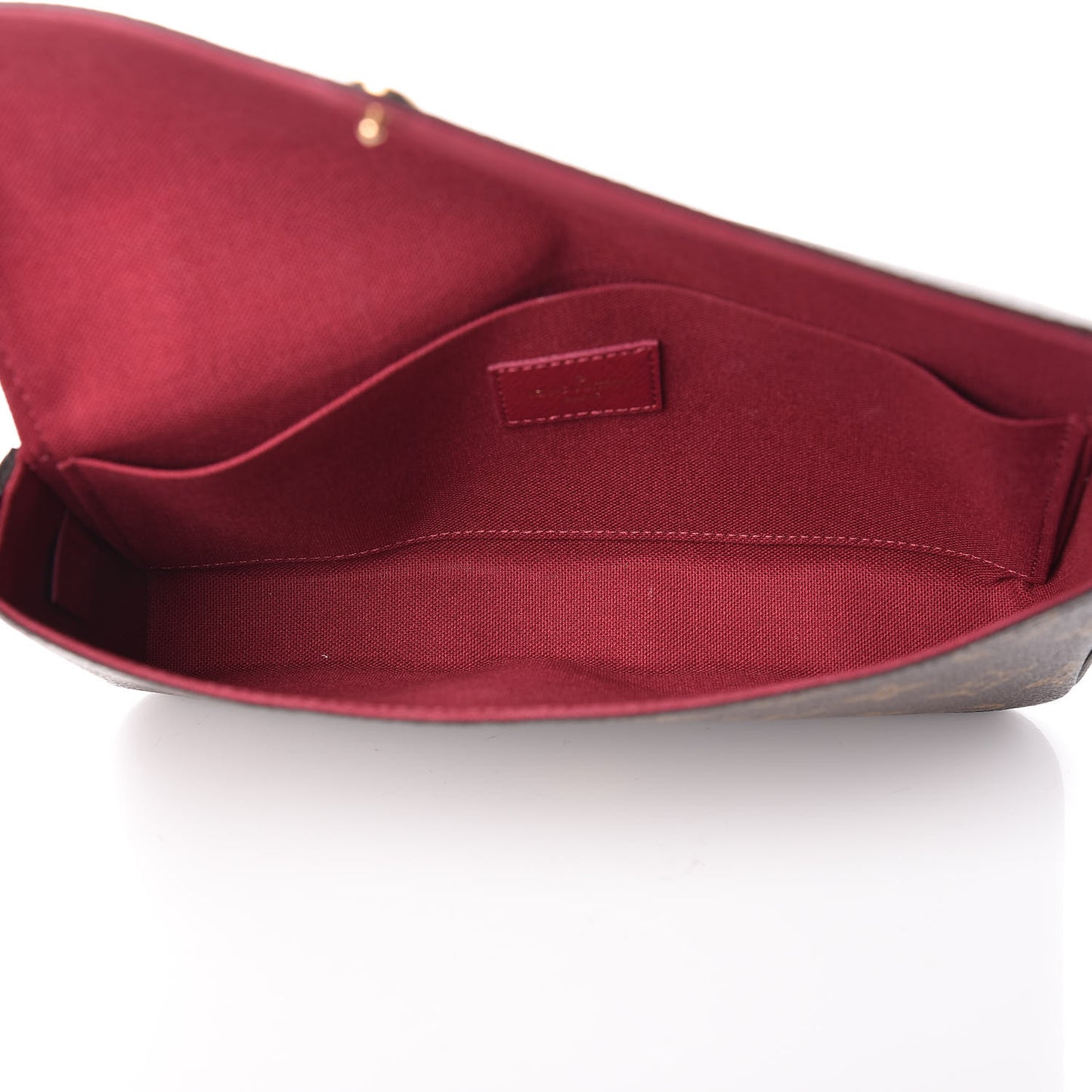 Monogram Pochette Felicie Chain Wallet Fuchsia
