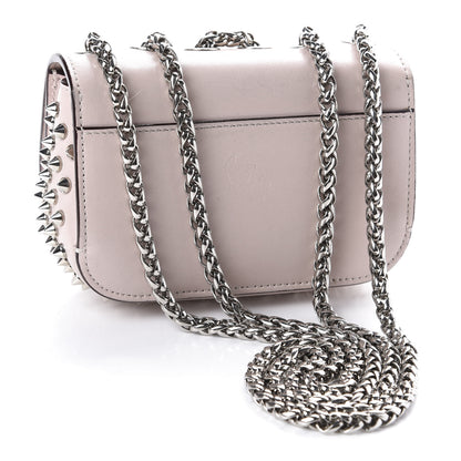 Christian Louboutin Calfskin Spikes Mini Sweety Charity NV Crossbody Bag Ballerina 3 of 9