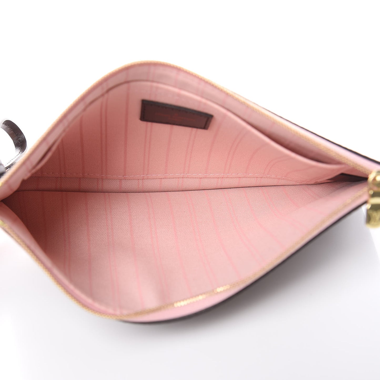 Damier Ebene Neverfull MM GM Pochette Rose Ballerine