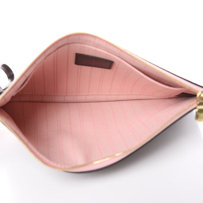 Louis Vuitton Damier Ebene Neverfull MM GM Pochette Rose Ballerine 5 of 7