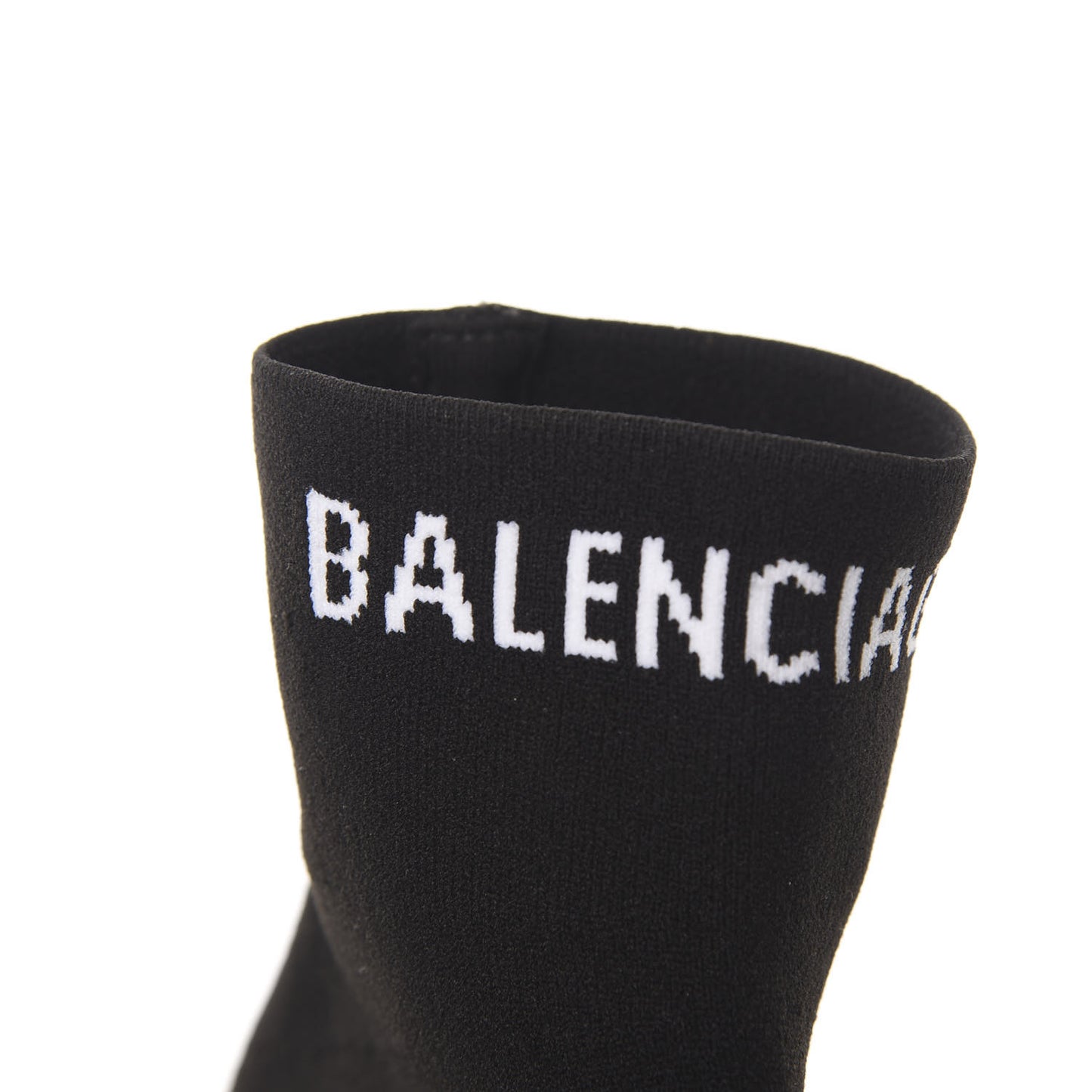 Neoprene Knit Mens Hi Speed Sneakers 41 Black White