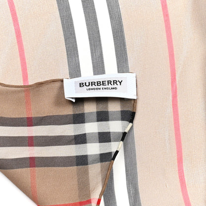 Burberry Silk Icon Stripe Scarf Archive Beige 5 of 5