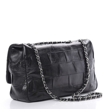 Chanel Lambskin Patchwork Medium Mademoiselle Flap Black 3 of 10
