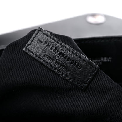 Saint Laurent Calfskin Y Quilted Monogram Medium Loulou Chain Satchel Black 8 of 19