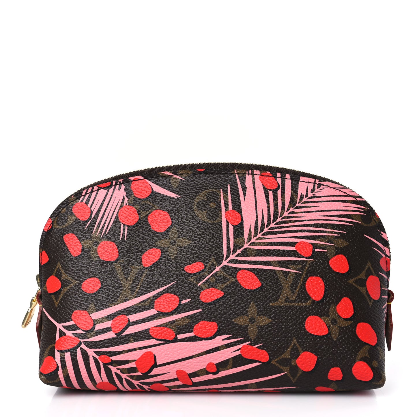 Monogram Jungle Dots Cosmetic Pouch Sugar Pink Poppy