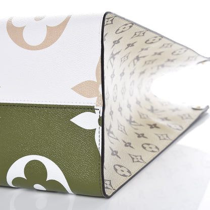 Louis Vuitton Monogram Giant Onthego GM Kaki Beige 10 of 11