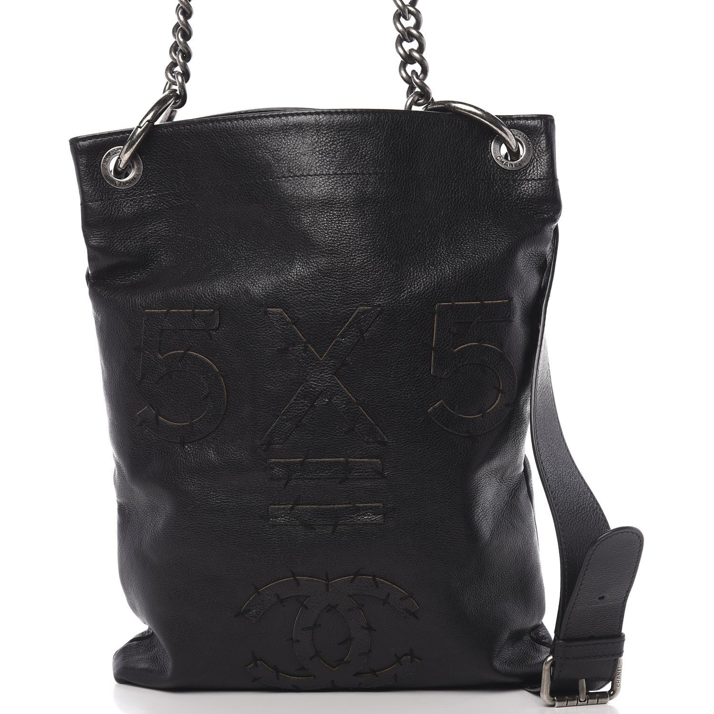 Calfskin Oser Sans Poser Messenger Black