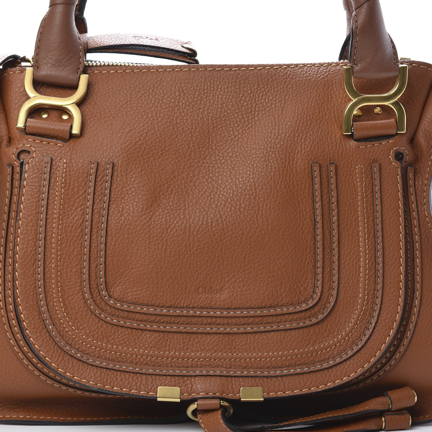 Calfskin Medium Marcie Satchel Tan