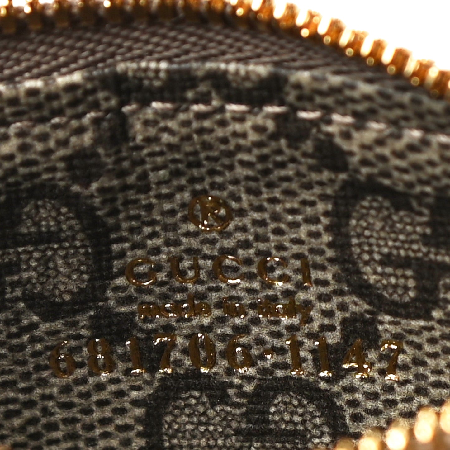 X BALENCIAGA GG Supreme Monogram Logo Card Case With Strap Beige Ebony