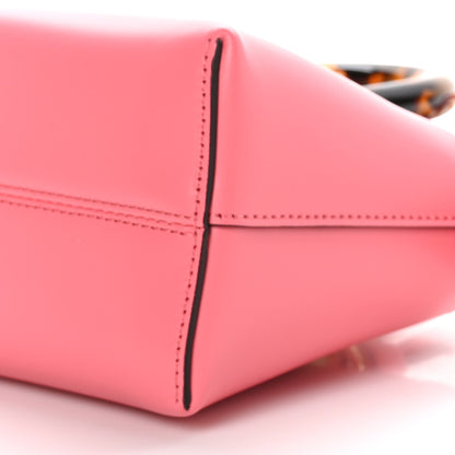 Fendi Vitello King Plexiglass Logo Embossed Mini By The Way Top Handle Boston Bag Pink Dalia 10 of 10
