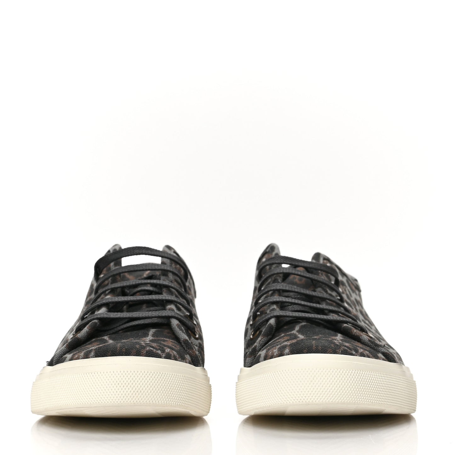 Canvas Leopard Print Malibu Low Top Sneaker 40 Black