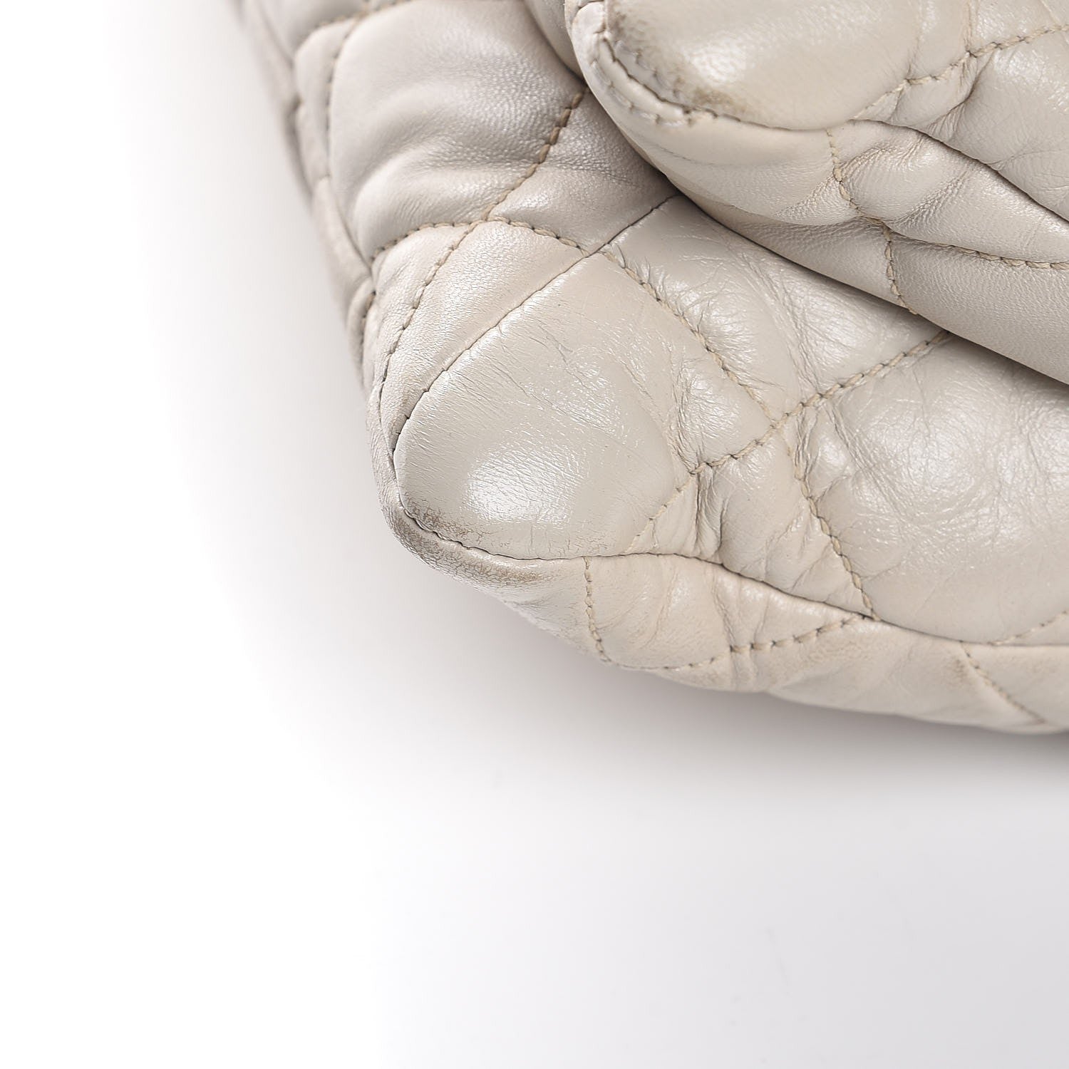 Chanel Lambskin Quilted 3 Accordion Flap Bag White 19 of 21