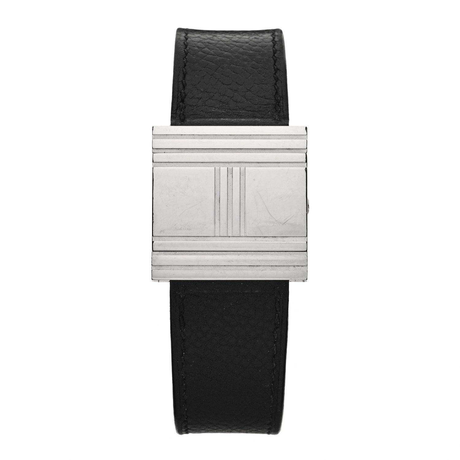 Hermes Stainless Steel Epsom 26mm Glissade Quartz Watch Noir 1 of 4