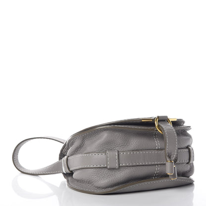 Chloe Calfskin Mini Marcie Round Crossbody Bag Cashmere Grey 4 of 12