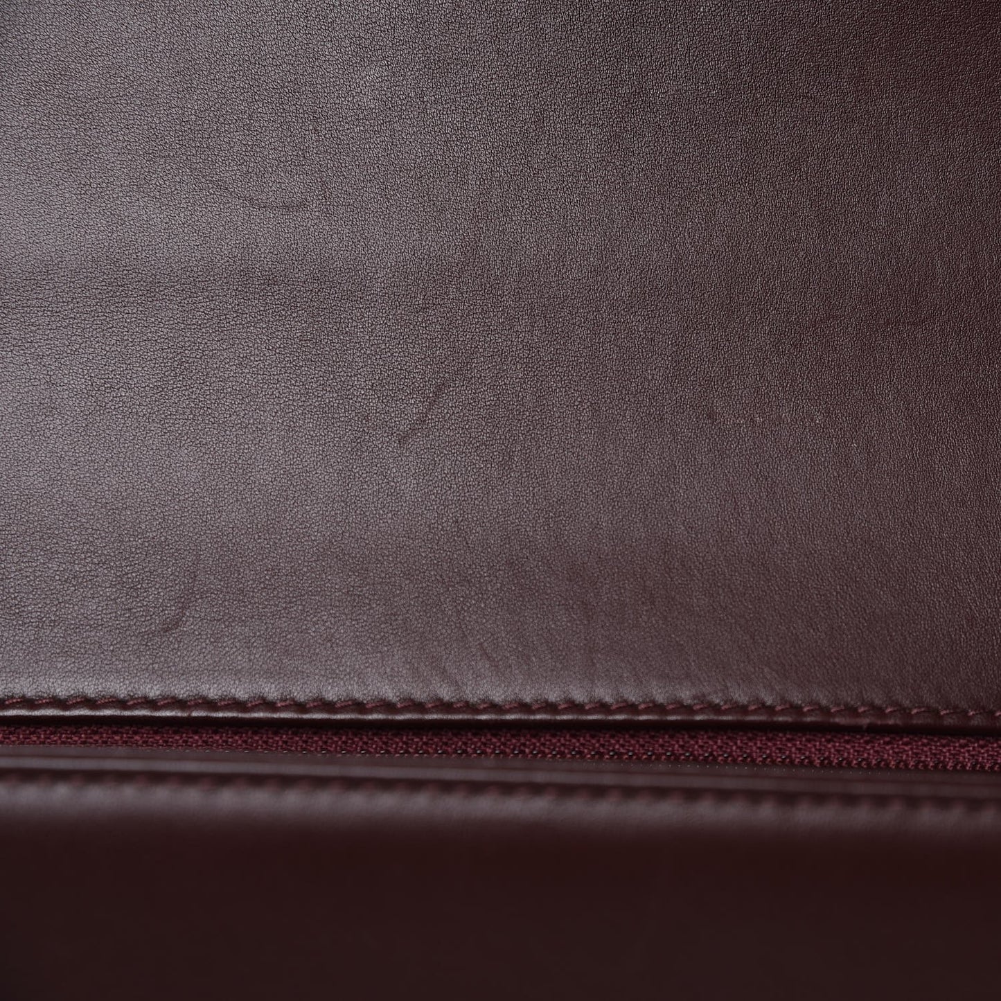 Calfskin Chevron Quilted New Medium Boy Flap Burgundy