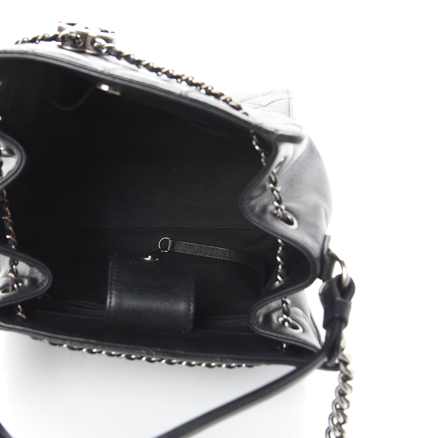 Chanel Caviar Quilted Medium CC Bucket Bag Black 6 of 13