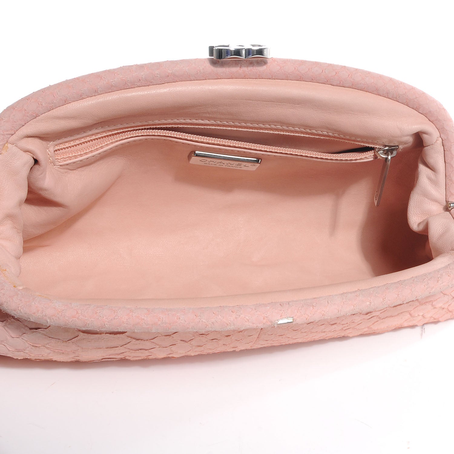 Chanel Python Timeless Clutch Pink 4 of 7