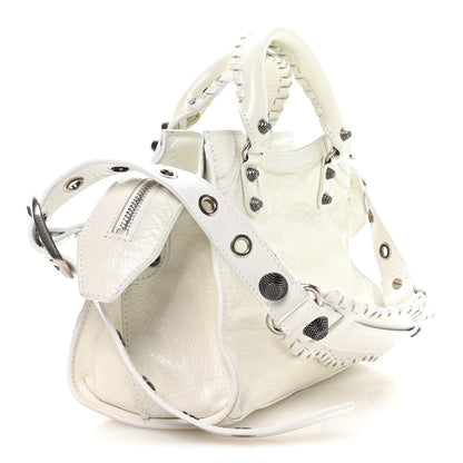 Balenciaga Agneau Arena Neo Cagole Handbag XS Optic White 4 of 11
