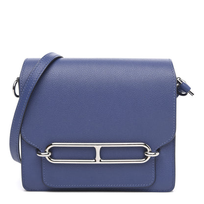 Hermes Evergrain Mini Sac Roulis Bleu Brighton 1 of 9
