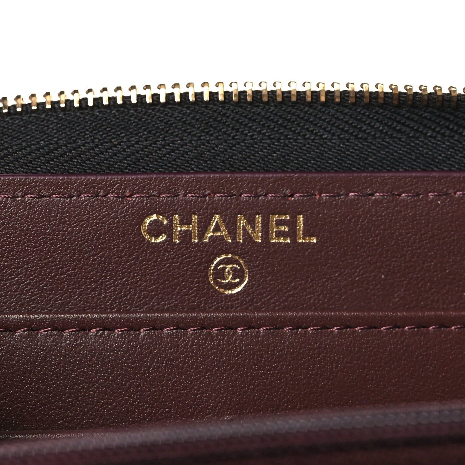 Chanel Caviar Quilted Large Gusset Zip Around Wallet Black 6 of 9