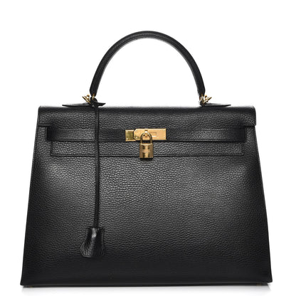 Hermes Ardennes Kelly Sellier 35 Black 1 of 33