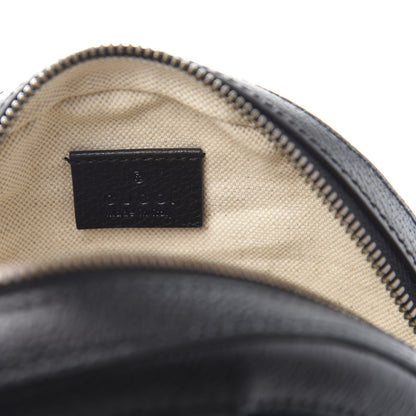 Gucci Velvet Calfskin GG Monogram Round Shoulder Bag Blue Beige 5 of 10