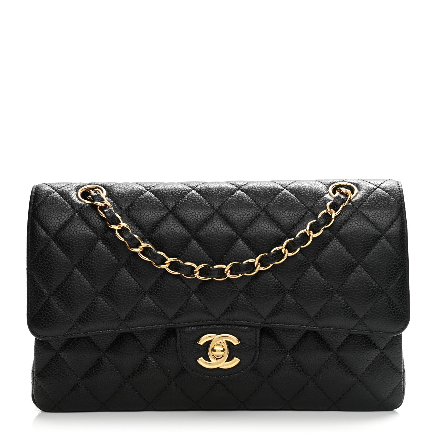 Chanel Caviar Quilted Medium Double Flap Black 1 of 10