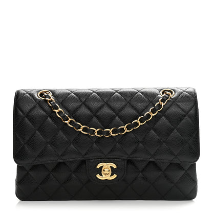 Chanel Caviar Quilted Medium Double Flap Black 1 of 10
