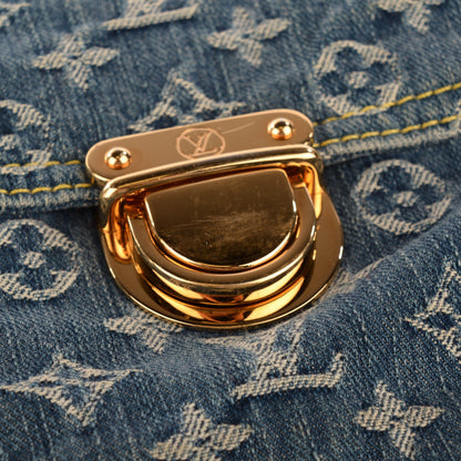Louis Vuitton Monogram Denim Sac Plat Blue 11 of 11
