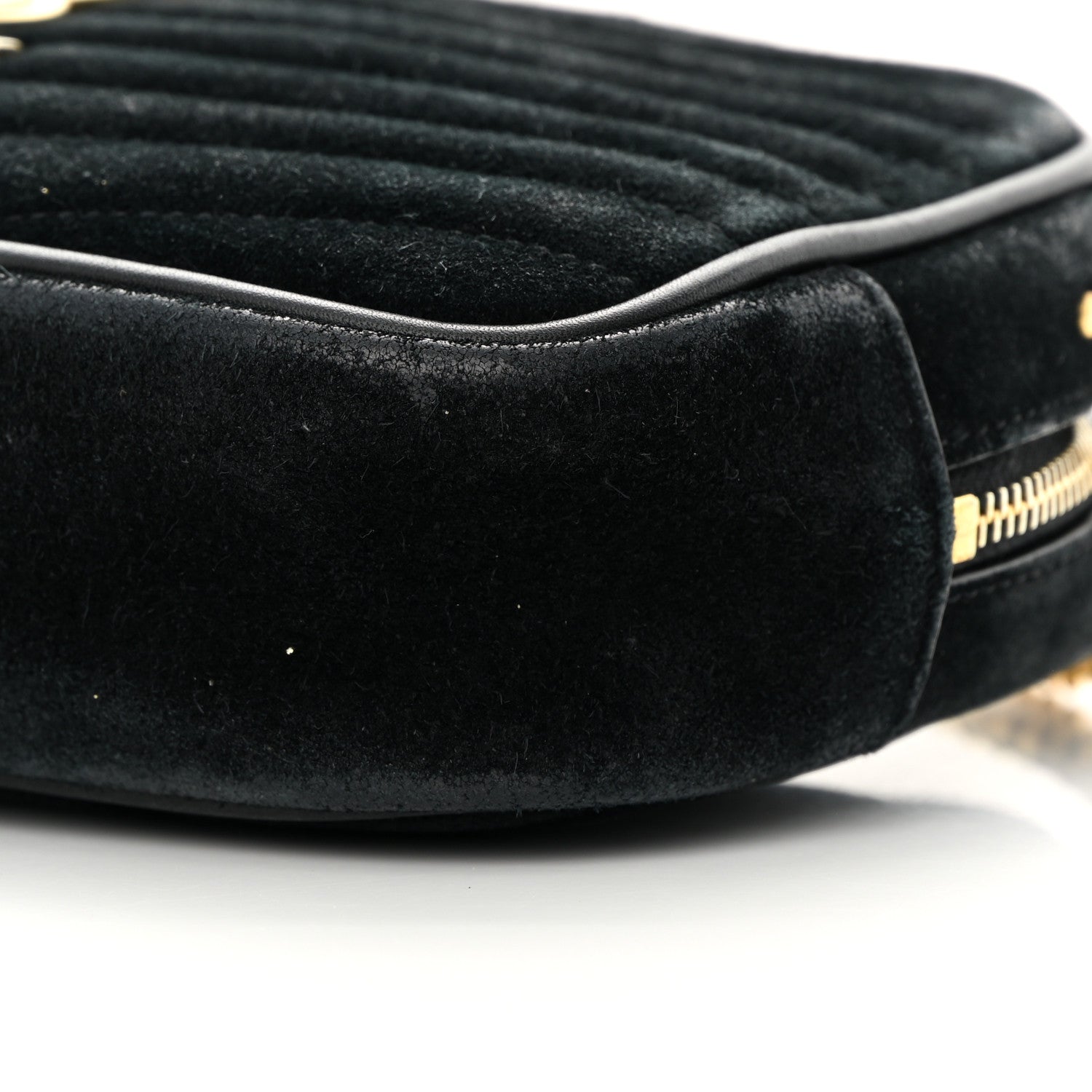 Saint Laurent Suede Matelasse Monogram Mini Lou Camera Bag Black 10 of 17