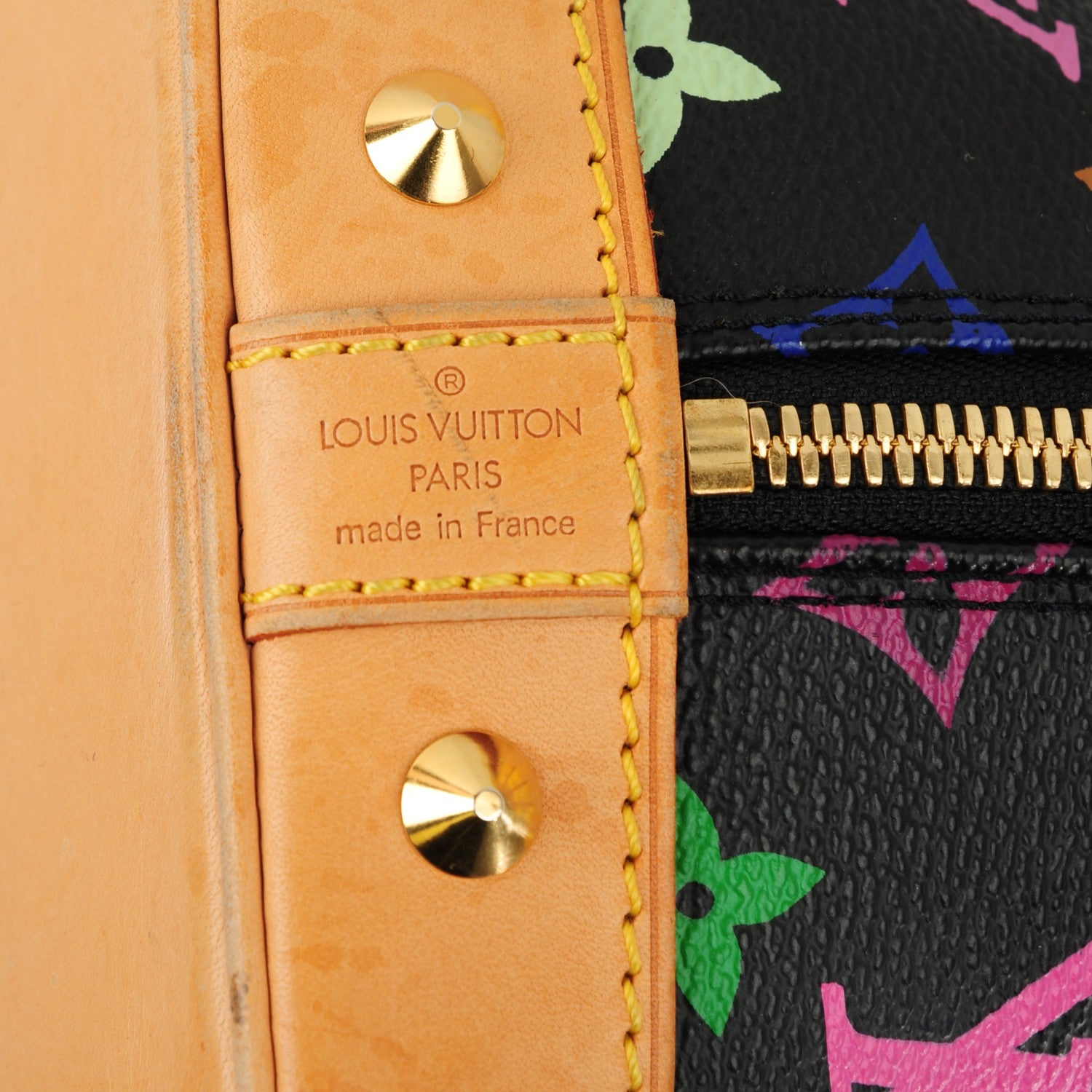 Louis Vuitton Monogram Multicolor Alma Black 32 of 38