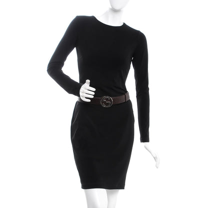 Gucci Guccissima Interlocking G Belt 80 32 Dark Brown 2 of 7