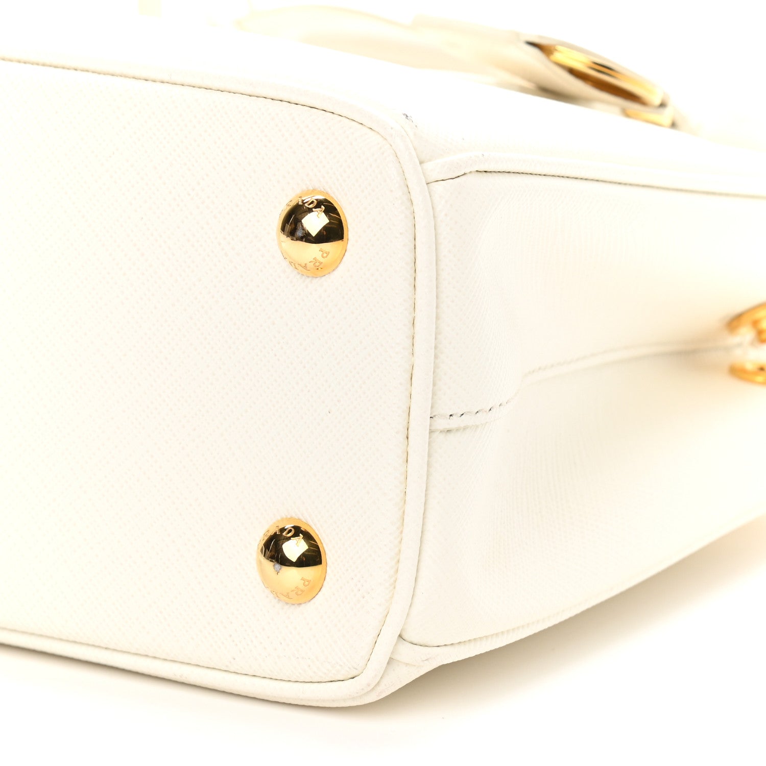 Prada Saffiano Mini Galleria Double Zip Tote Bianco 6 of 11
