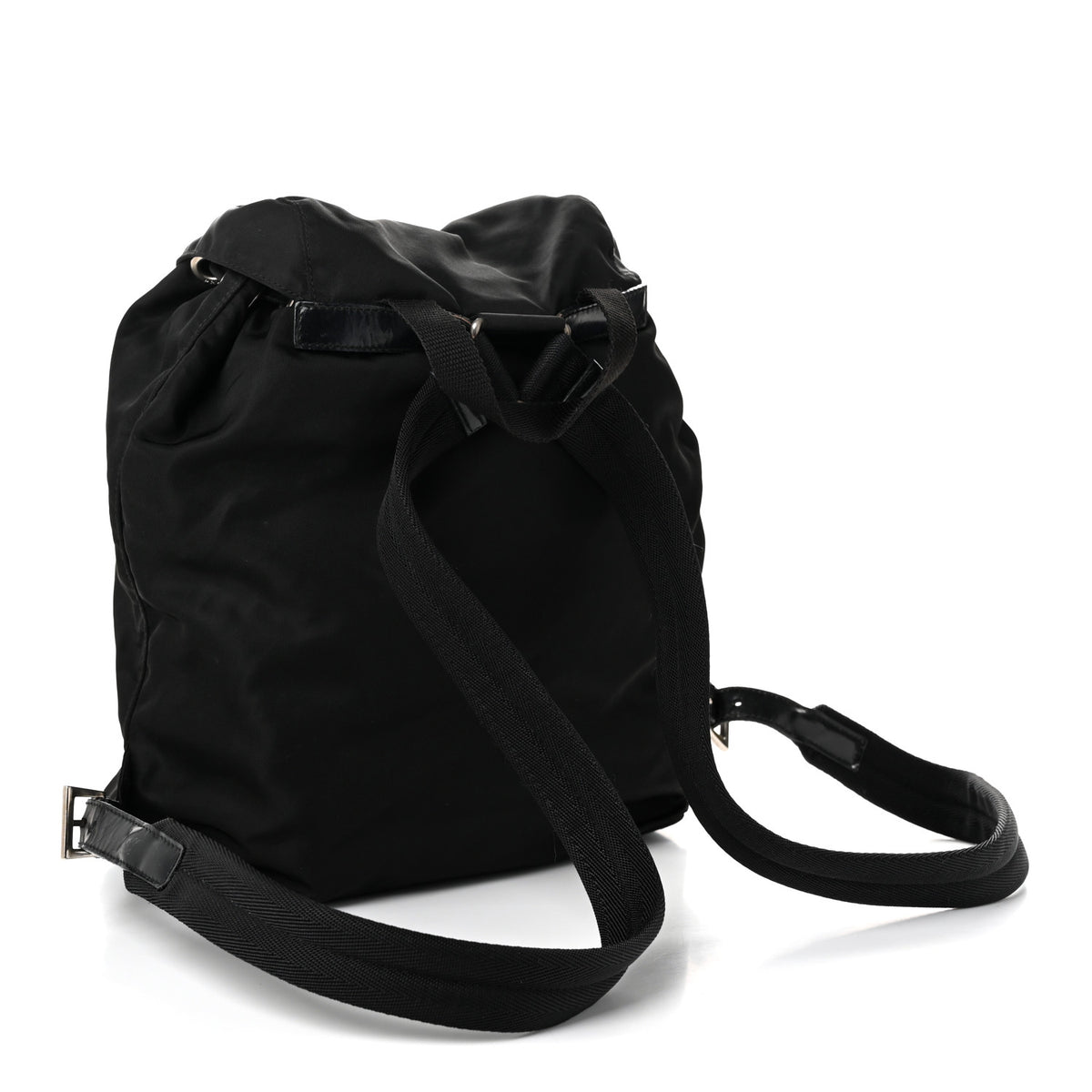 Tessuto Nylon Vela Cinch Backpack Black