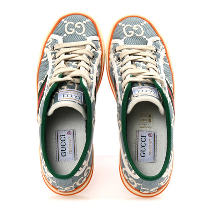 Gucci Cotton GG Monogram Web Womens 1977 Tennis Sneakers 37 Philod Ivory Mystic White 2 of 9