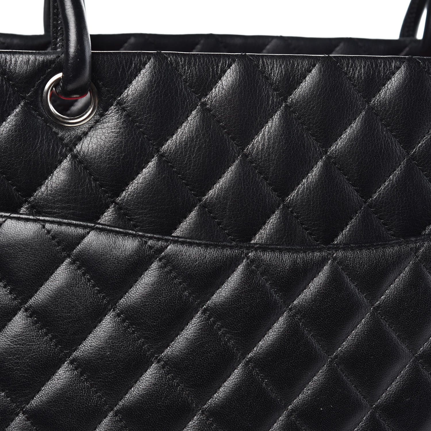 Chanel Calfskin Quilted Large Cambon Tote Black 13 of 16