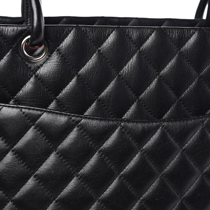 Chanel Calfskin Quilted Large Cambon Tote Black 13 of 16
