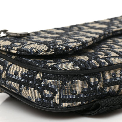 Christian Dior Oblique Arm Pouch Blue 7 of 8