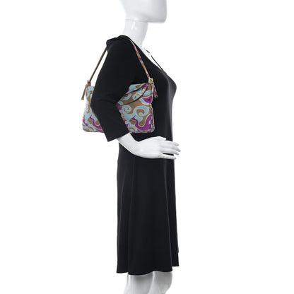 Fendi Satin Printed Baguette Multicolor 2 of 10