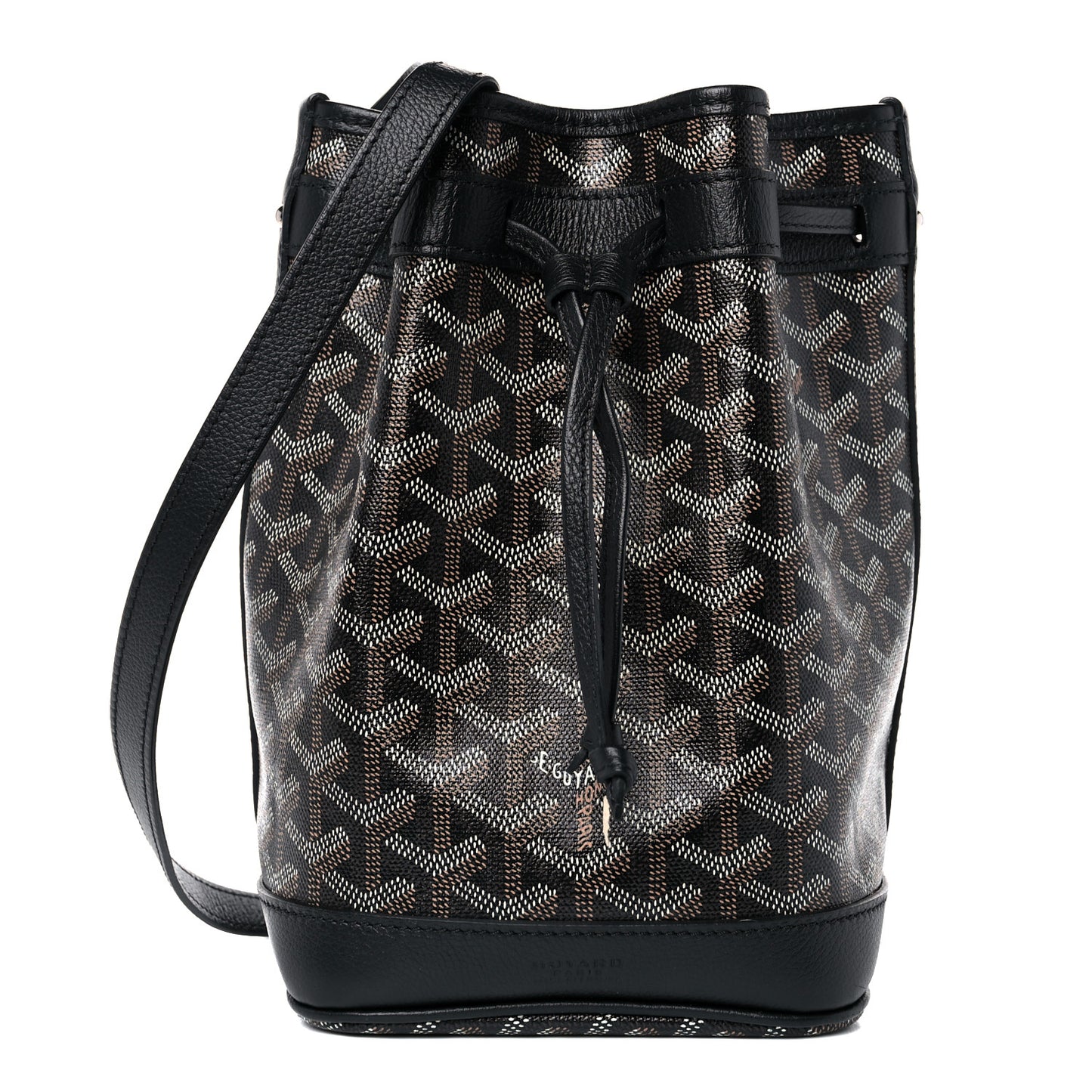 Goyardine Petit Flot Bucket Bag PM Black