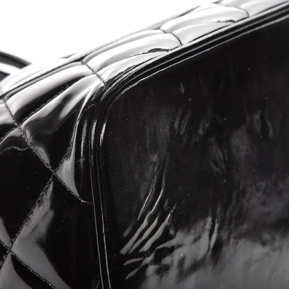 Chanel Patent Quilted Medallion Tote Black 27 of 29