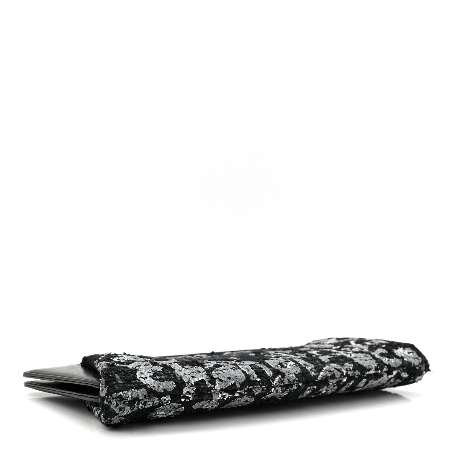Chanel Lambskin Tweed We Need Clutch Black 4 of 10