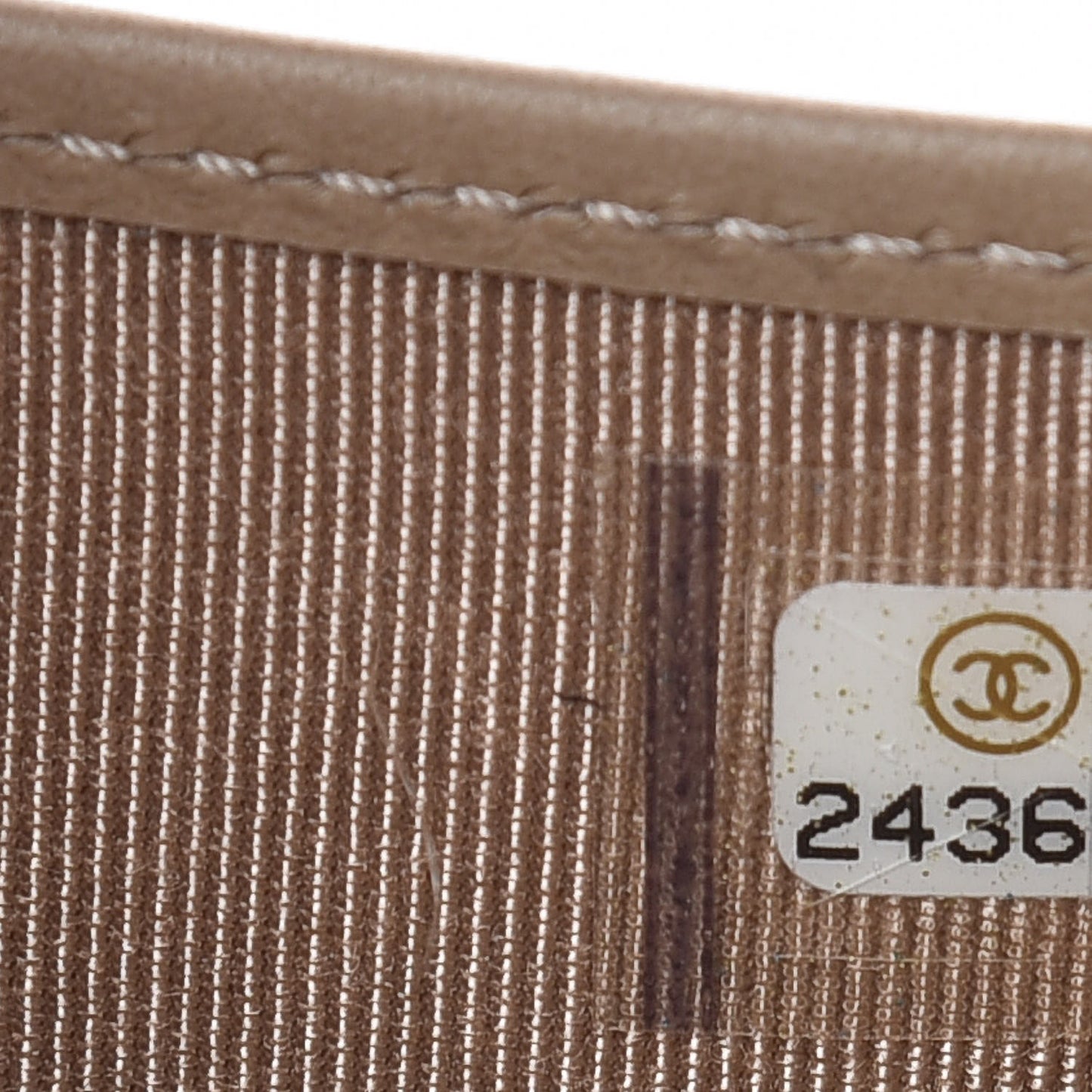 Metallic Calfskin Quilted Reissue Compact Wallet Gold