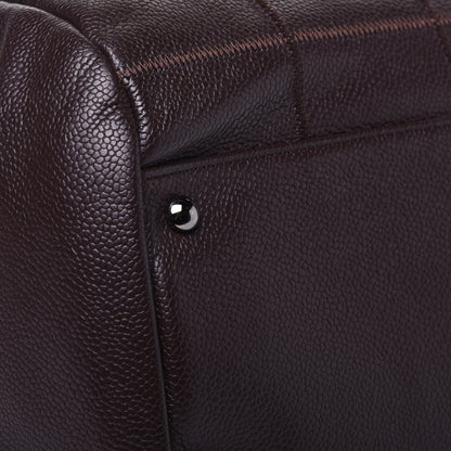 Chanel Caviar Square Stitched Large Satchel Dark Brown 8 of 15
