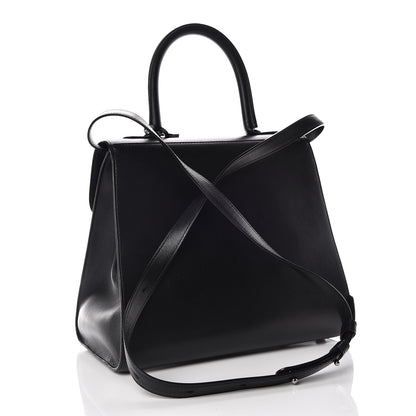 Delvaux Calfskin MM L'Humour Brillant Satchel Black 3 of 15