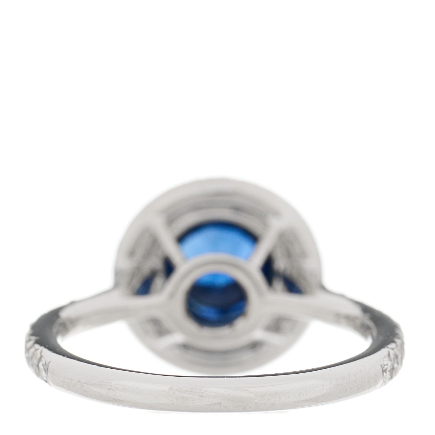 Tiffany Platinum Diamond Blue Sapphire Soleste Ring 47 4 4 of 7