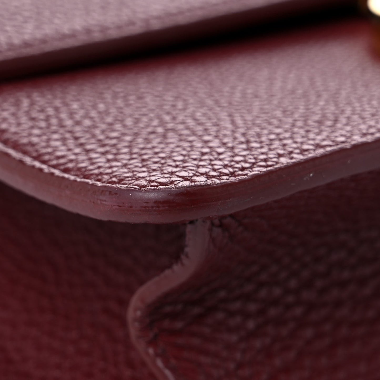 Grained Calfskin 30 Montaigne Flap Bag Red Brick