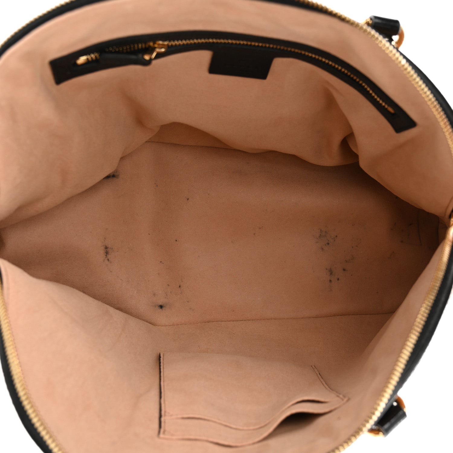 Gucci Suede Patent Web Medium Ophidia Top Handle Dome Bag Nocciola Black 9 of 11