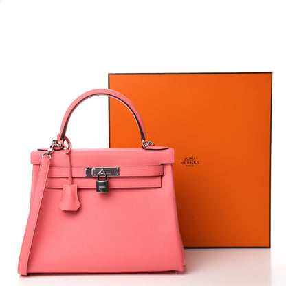 Hermes Evercolor Verso Kelly Retourne 28 Rose D'ete 11 of 11