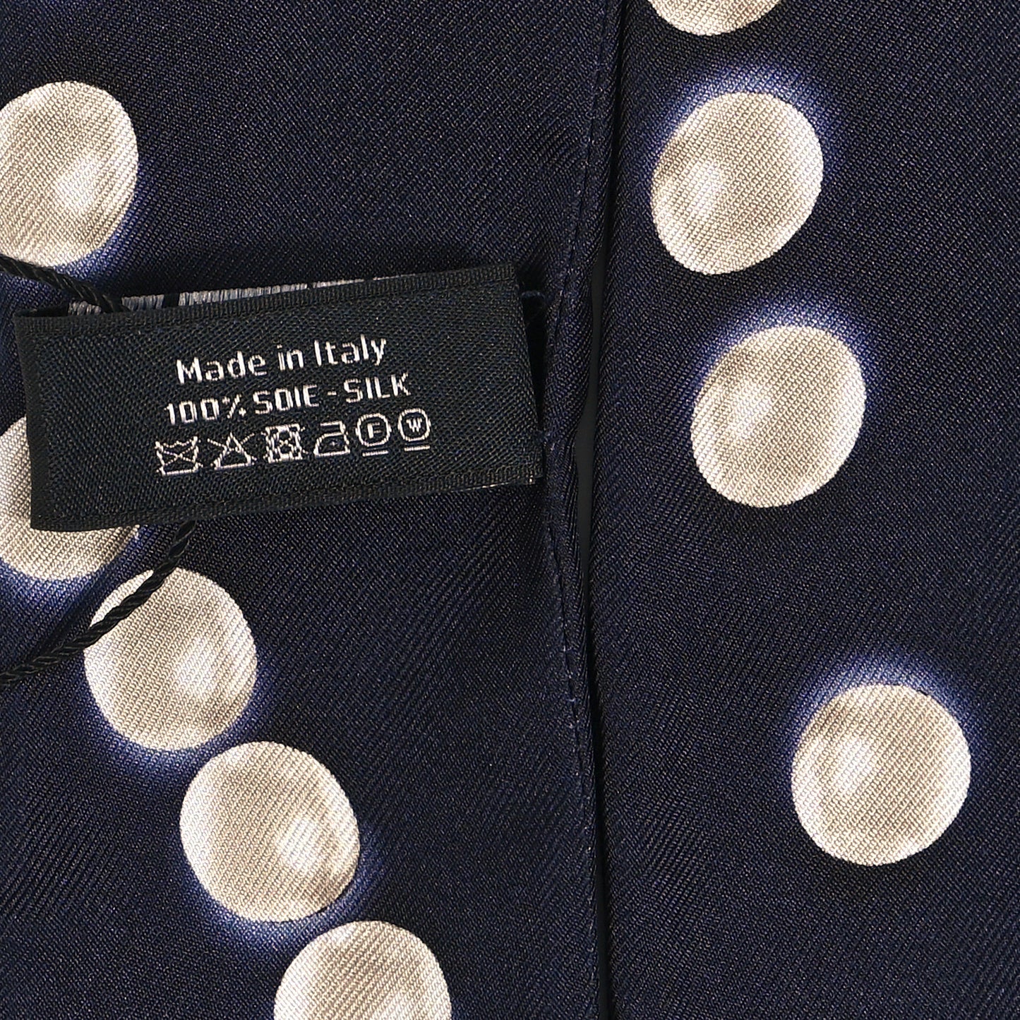 Silk Pearl CC Slim Bandeau Scarf Dark Navy